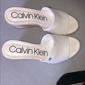Calvin Klein leather heels